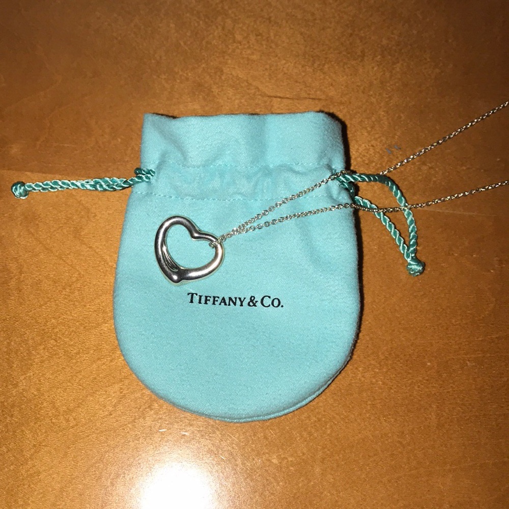 Tiffany & Co. open heart necklace
